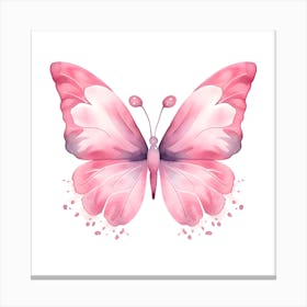 Pink Butterfly Canvas Print