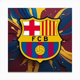 FC Barcelona Logo Wall Art 31 Canvas Print