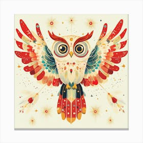 Owl map Canvas Print