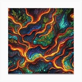 Fire Rainbow Canvas Print