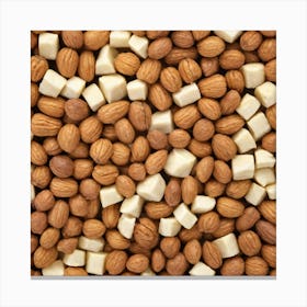 Almonds And White Chocolate Canvas Print