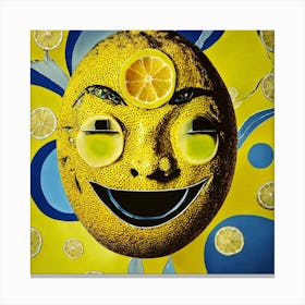 Lemon Face Canvas Print