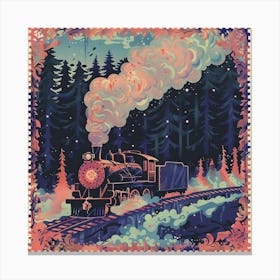 Train In The Woods Canvas Print