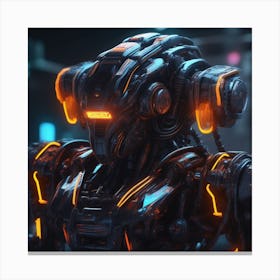 Futuristic Robot 79 Canvas Print