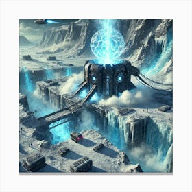 A Futuristic Sci Fi Depiction Of The Thermal Rift Canvas Print