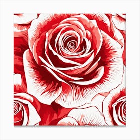 Red Roses 1 Canvas Print