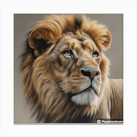 Lion Portrait Canvas Print