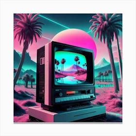 Retro Tv Canvas Print