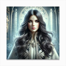 Converted Elara Portrait Canvas Print