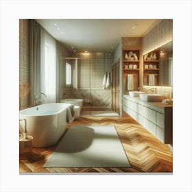 Modern Bathroom 1 Canvas Print