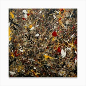 Abstract Painting inspired by Jackson Pollock Canvas Print