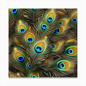 Peacock Feathers 6 Canvas Print