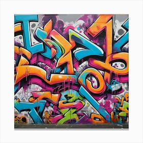 Graffiti Wall 5 Canvas Print