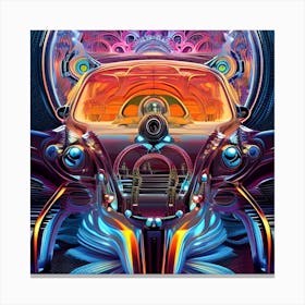Psychedelic Car 2 Canvas Print