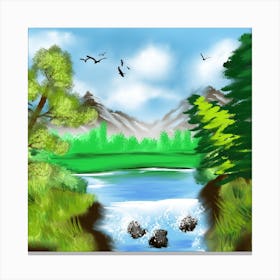 Landscape Painting 7 Canvas Print