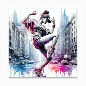 Urban Street Dancer Canvas Print