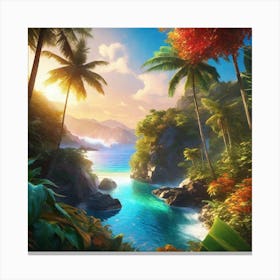 Tropical Paradise 9 Canvas Print