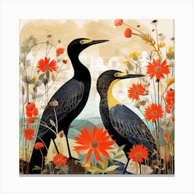 Bird In Nature Cormorant 1 Canvas Print