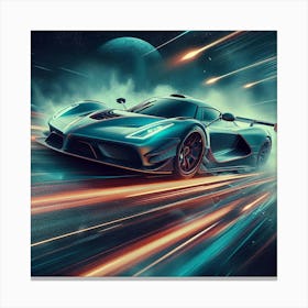 Futuristic Racing Car 14 Canvas Print