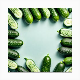 Cucumbers In A Circle Canvas Print