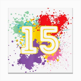 15th Birthday Girls Canvas Print