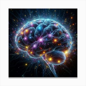 Brain In Space Canvas Print