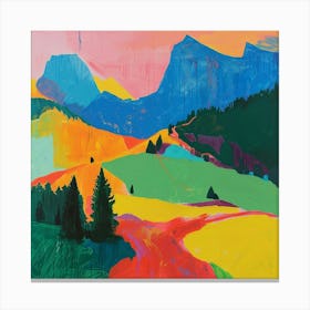 Colourful Abstract Berchtesgaden National Park Germany 5 Canvas Print