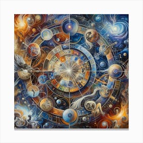 Astrology Painting 1 Canvas Print