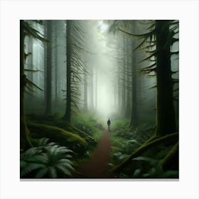 Foggy Forest Canvas Print