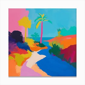 Abstract Travel Collection Bahamas 5 Canvas Print