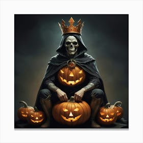 King Of Pumpkins Canvas Print