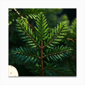 Hemlock leafs Canvas Print