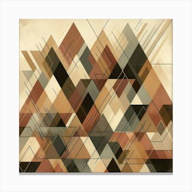 Abstract Triangles Canvas Print Canvas Print