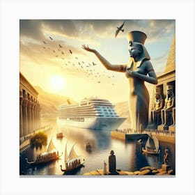 Cruise In Egypt Canvas Print