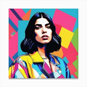 dua lipa art print portrait 5 Canvas Print