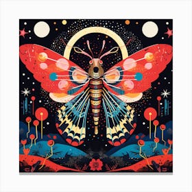 Moth Of The Night Canvas Print