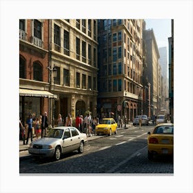 world style - life after2000 years - people -- streets - imagine Canvas Print