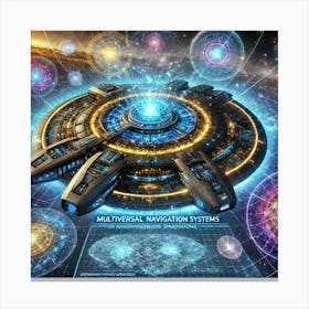 A Detailed Depiction Of The Multiversal Navigation Canvas Print