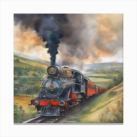 Steam Train Canvas Print