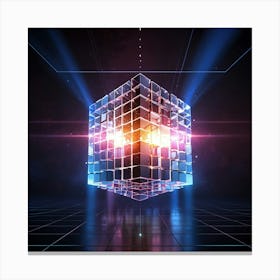 Cube Stock Videos & Royalty-Free Footage Canvas Print