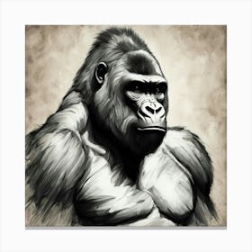 Gorilla Painting Canvas Print