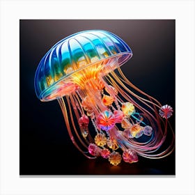 Rainbow Jellyfish 2 Canvas Print