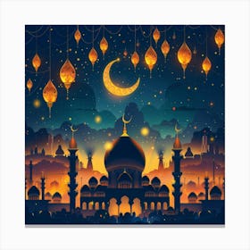 Ramadan Background 5 Canvas Print