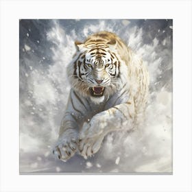 White Tiger Canvas Print