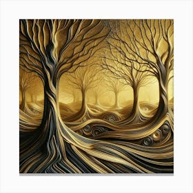 Golden Forest 8 Canvas Print