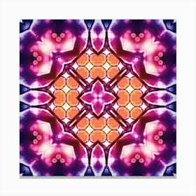 Psychedelic Abstract Flower Canvas Print