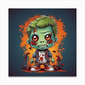 Zombie Boy Canvas Print