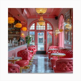 Pink Bar 1 Canvas Print