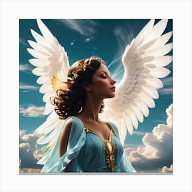 Angel With Wings 6 Canvas Print