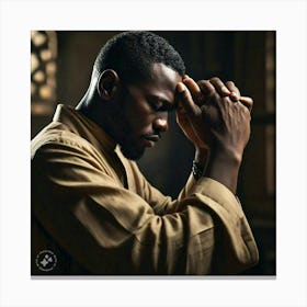 Man Praying Canvas Print